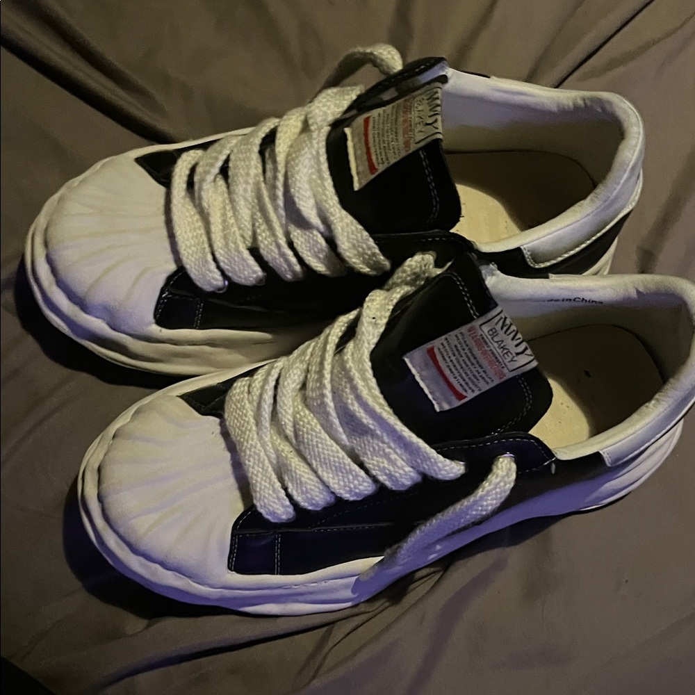 Miharayasuhiro Kids Black and White Sneakers